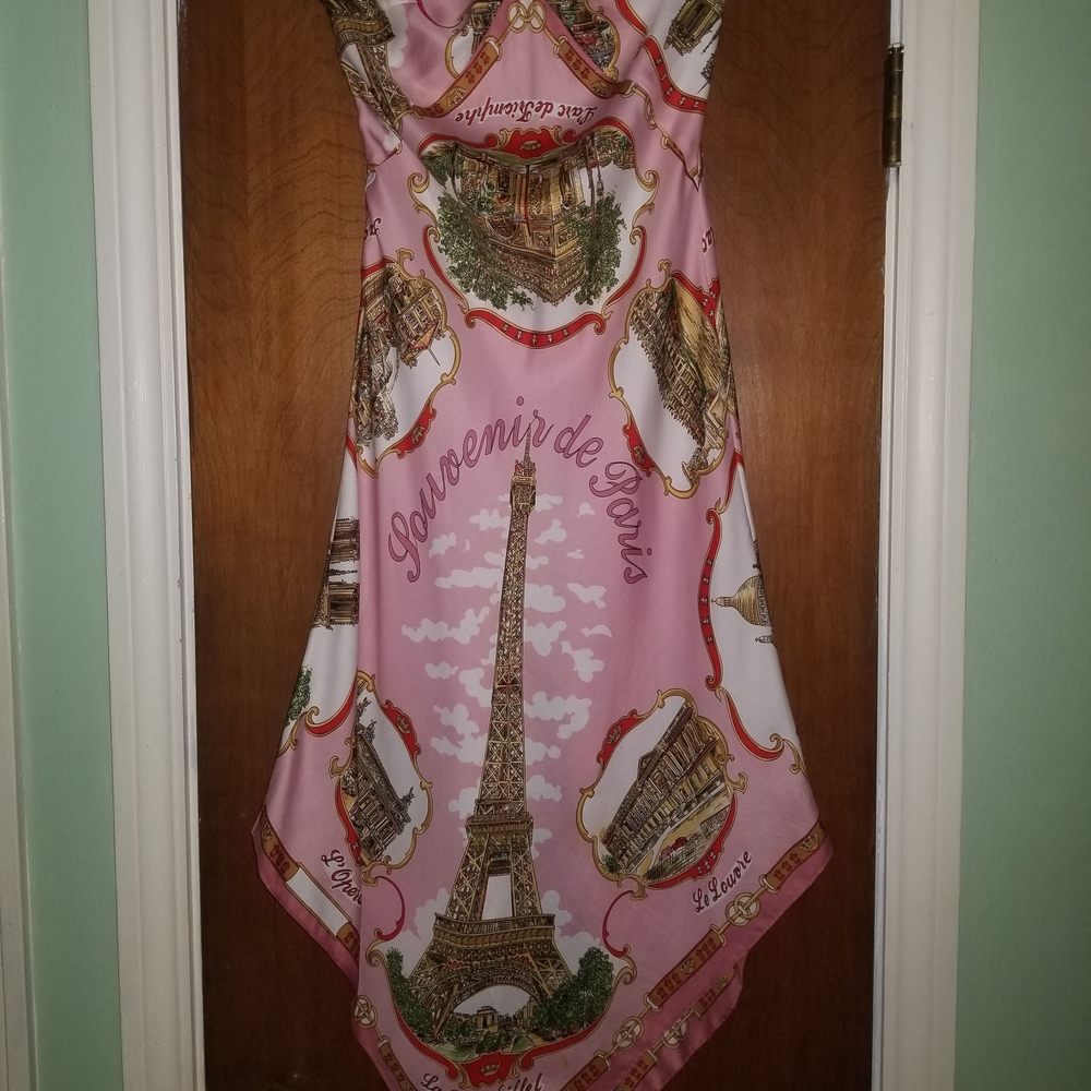 Pink Asymmetrical Halter Sundress for Resort Wear